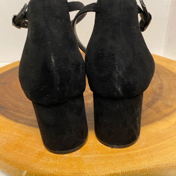 NINA Ankle Strap Block Heel Rhinestone Heels - Picture 5 of 9